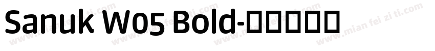 Sanuk W05 Bold字体转换